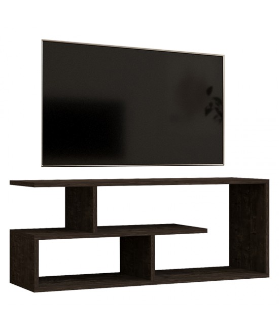 Έπιπλο τηλεόρασης Waldo pakoworld μαύρο-ανθρακί μελαμίνης 100x29,5x40εκ