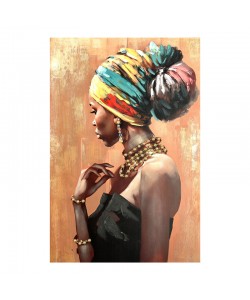 Πίνακας σε καμβά African Inart 80x3x120εκ