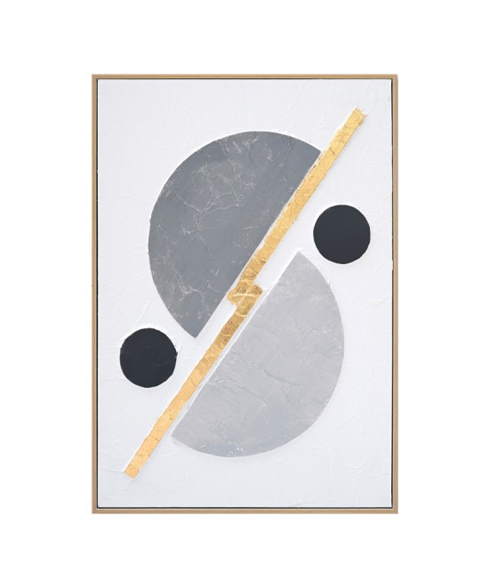 Πίνακας σε καμβά Geometric Inart 52x4.5x72εκ