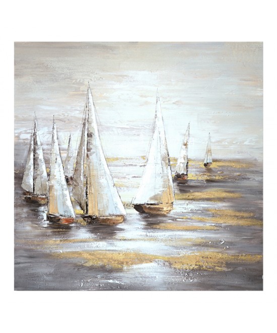 Πίνακας σε καμβά Sailer I Inart 100x3x100εκ Πίνακας σε καμβά Sailer I Inart 100x3x100εκ