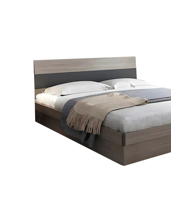 Κρεβάτι Daizy pakoworld μονό με αποθηκευτικό χώρο ανοιχτό καρυδί-γκρι 120x200εκ