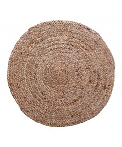 Χαλί Solon Inart μπεζ γιούτα 120x120x1εκ