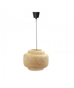 Φωτιστικό οροφής μονόφωτο Forsy Inart Ε27 φυσκό μπαμπού Φ42x37εκ