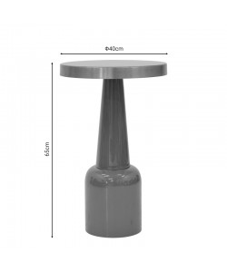 Βοηθητικό τραπέζι Easyful Inart σάπιο μήλο-χρυσό μέταλλο Φ40x65εκ Βοηθητικό τραπέζι Easyful Inart σάπιο μήλο-χρυσό μέταλλο Φ40x65εκ