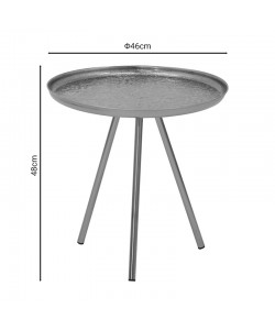 Βοηθητικό τραπέζι Jacksie Inart μπρονζέ-χρυσό μέταλλο Φ46x48εκ Βοηθητικό τραπέζι Jacksie Inart μπρονζέ-χρυσό μέταλλο Φ46x48εκ