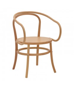 Πολυθρόνα Verfie pakoworld φυσικό ξύλο οξιάς 55x50x83εκ