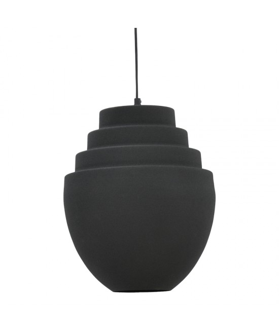 Φωτιστικό οροφής Kelsy Inart E27 μαύρο μέταλλο Φ30x122εκ Φωτιστικό οροφής Kelsy Inart E27 μαύρο μέταλλο Φ30x122εκ