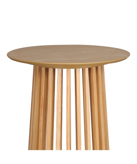 Τραπέζι μπαρ Domonic pakoworld mdf φυσικό Φ60x105εκ