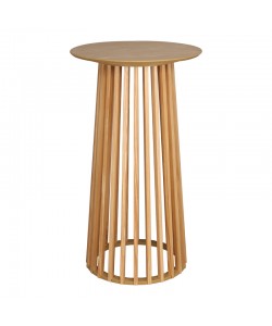 Τραπέζι μπαρ Domonic pakoworld mdf φυσικό Φ60x105εκ