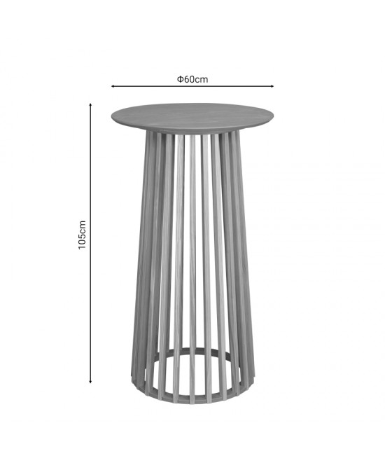 Τραπέζι μπαρ Domonic pakoworld mdf φυσικό Φ60x105εκ
