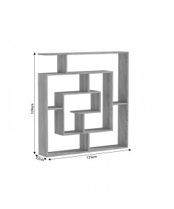 Βιβλιοθήκη Nardy pakoworld λευκό μαρμάρου 125x22x129εκ Βιβλιοθήκη Nardy pakoworld λευκό μαρμάρου 125x22x129εκ