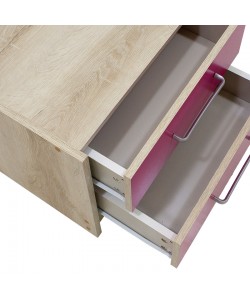 Κομοδίνο παιδικό Looney pakoworld με 2 συρτάρια χρώμα castillo-ροζ 47,5x40,5x40,5εκ Κομοδίνο παιδικό Looney pakoworld με 2 συρτάρια χρώμα castillo-ροζ 47,5x40,5x40,5εκ