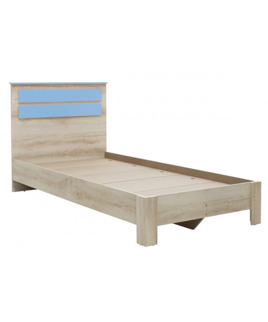 Κρεβάτι παιδικό Looney pakoworld σε χρώμα castillo-μπλε 100x200εκ