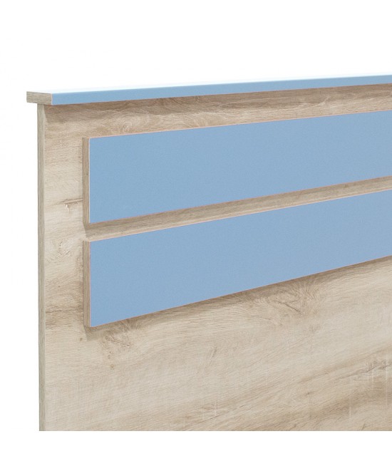 Κρεβάτι παιδικό Looney pakoworld σε χρώμα castillo-μπλε 100x200εκ