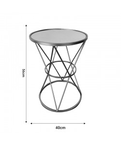 Βοηθητικό τραπέζι σαλονιού Vogarton Inart χρυσό 40x40x56εκ