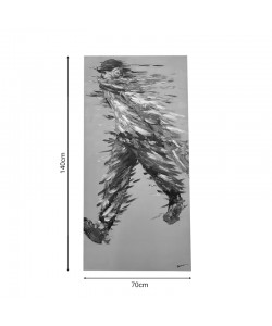 Πίνακας σε καμβά Walking Inart 70x3x140εκ