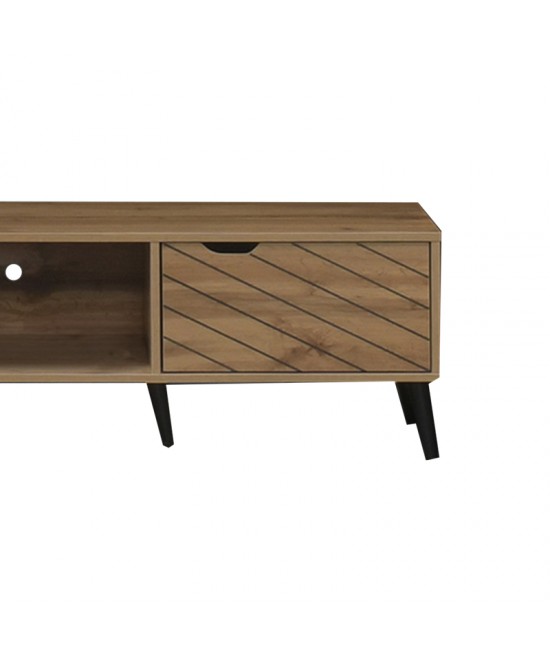 Έπιπλο τηλεόρασης Thelma pakoworld sonoma μελαμίνης 150x40x41.6εκ