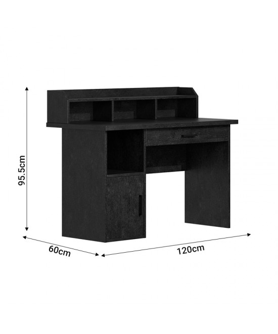 Γραφείο εργασίας Workie pakoworld zebrano mdf 120x60x95.5εκ