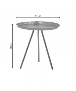 Βοηθητικό τραπέζι Jacksie Inart χρυσό μέταλλο Φ51x54εκ Βοηθητικό τραπέζι Jacksie Inart χρυσό μέταλλο Φ51x54εκ