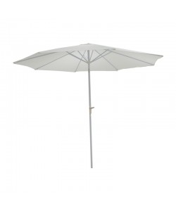 Ομπρέλα επαγγελματική Frow pakoworld λευκό αλουμίνιο-μπεζ ύφασμα Φ3m