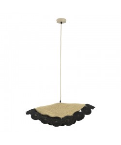 Φωτιστικό οροφής Kono Inart φυσικό-μαύρο Φ70x100εκ