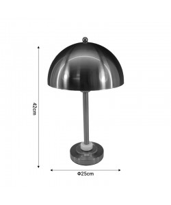 Επιτραπέζιο φωτιστικό Lustrous Inart Ε27 χρυσό μέταλλο Φ25x42εκ