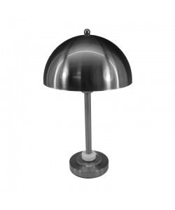 Επιτραπέζιο φωτιστικό Lustrous Inart Ε27 ασημί μέταλλο Φ25x42εκ