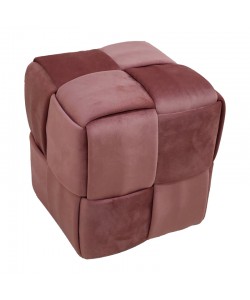 Σκαμπό Jisko pakoworld σάπιο μήλο βελούδο 38x38x40εκ