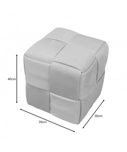 Σκαμπό Jisko pakoworld σάπιο μήλο βελούδο 38x38x40εκ