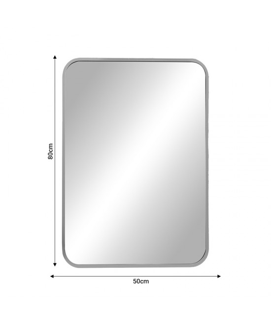 Καθρέπτης Classy Inart ασημί αλουμίνιο 50x2.5x80εκ