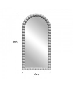 Καθρέπτης Pavloval Inart ασημί pp 42x81x3.5εκ