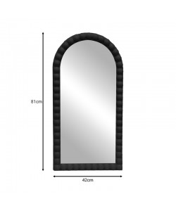 Καθρέπτης Pavloval Inart μαύρο pp 42x81x3.5εκ