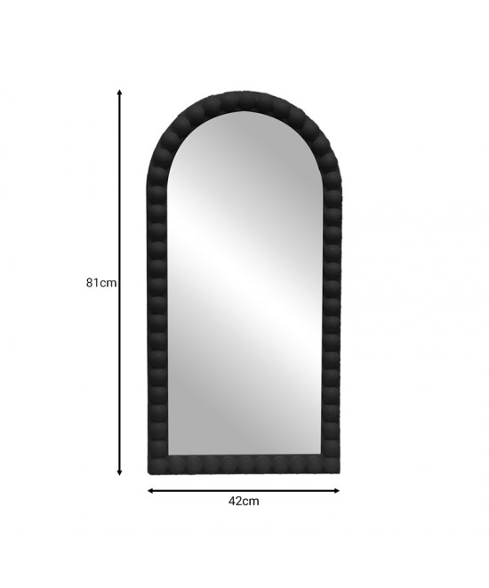 Καθρέπτης Pavloval Inart μαύρο pp 42x81x3.5εκ
