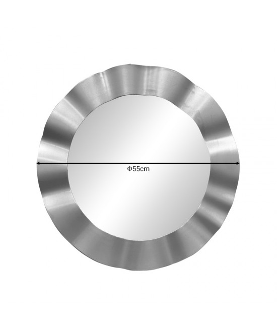 Καθρέπτης Perfor Inart ασημί pp Φ55x2.5εκ