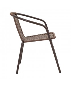 Tραπεζαρία Obbi-Watson pakoworld σετ 3τεμ καφέ μέταλλο-pe rattan 60x60x70εκ Tραπεζαρία Obbi-Watson pakoworld σετ 3τεμ καφέ μέταλλο-pe rattan 60x60x70εκ