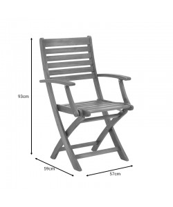 Τραπεζαρία Gorpo-Carpuva pakoworld σετ 3τεμ πτυσσόμενο φυσικό μασίφ ξύλο ακακίας Φ70x74εκ