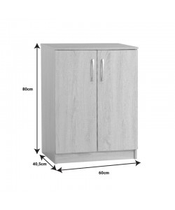 Παπουτσοθήκη-ντουλάπι Shordo pakoworld wenge μελαμίνης 60x40.5x80εκ