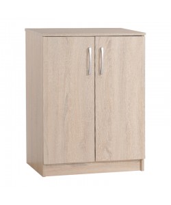 Παπουτσοθήκη-ντουλάπι Shordo pakoworld μελαμίνη σε φυσικό χρώμα 60x40.5x80εκ