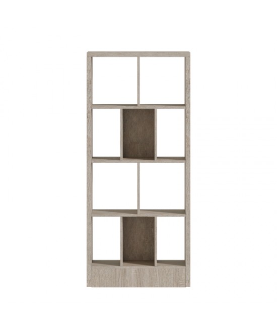 Βιβλιοθήκη Dividre pakoworld sonoma oak μελαμίνης 80x30x181εκ Βιβλιοθήκη Dividre pakoworld sonoma oak μελαμίνης 80x30x181εκ