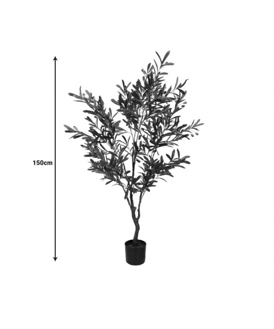 Διακοσμητικό φυτό Olive tree I σε γλάστρα Inart πράσινο pp Υ150εκ