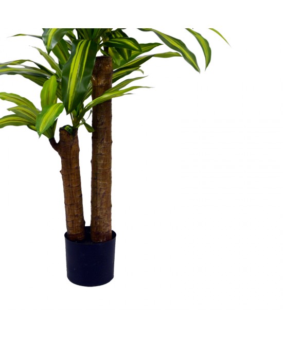 Διακοσμητικό φυτό  Dracaena σε γλάστρα Inart πράσινο pp Υ110εκ