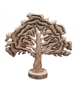 Επιτραπέζιο διακοσμητικό δέντρο Natrem Inart φυσικό μάνγκο ξύλο 45x11x43εκ