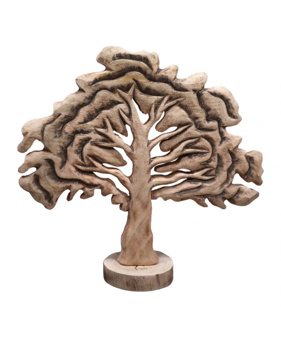 Επιτραπέζιο διακοσμητικό δέντρο Natrem Inart φυσικό μάνγκο ξύλο 45x11x43εκ