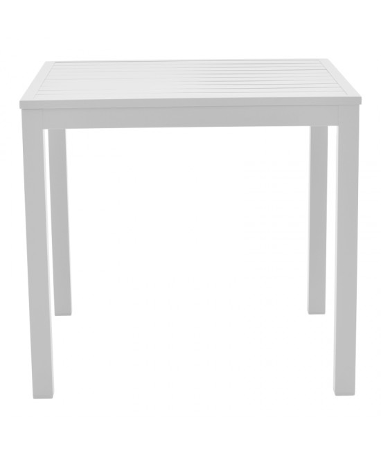 Τραπεζαρία Kliton - Azelie σετ 5τεμ pakoworld αλουμίνιο σε λευκή απόχρωση 80x80x74εκ