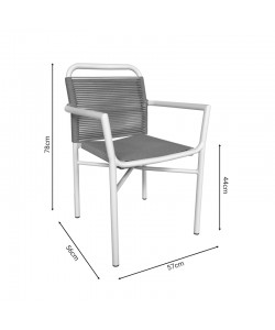 Τραπεζαρία Clutch -Thorio σετ 5τεμ pakoworld ανθρακί αλουμίνιο και plywood σε φυσική απόχρωση 160x90x75εκ