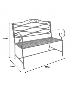 Παγκάκι Benko pakoworld μέταλλο σε μπρονζέ απόχρωση 114x45x95εκ Παγκάκι Benko pakoworld μέταλλο σε μπρονζέ απόχρωση 114x45x95εκ