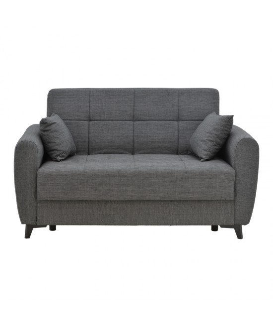 Σετ σαλονιού 2τεμ Lincoln pakoworld ύφασμα σε ανθρακί απόχρωση