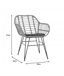 Τραπεζαρία Naoki Χ σετ 5τεμ pakoworld rattan pe σε φυσική απόχρωση και μαύρο μέταλλο 160x90x78εκ Τραπεζαρία Naoki Χ σετ 5τεμ pakoworld rattan pe σε φυσική απόχρωση και μαύρο μέταλλο 160x90x78εκ