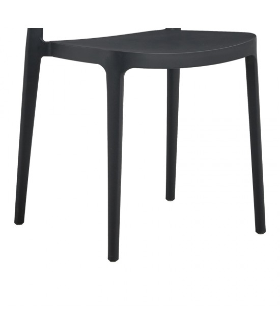 Καρέκλα Amvroan pakoworld με UV protection ανθρακί pp 51x49x79.5εκ