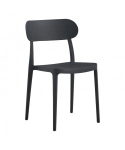 Καρέκλα Amvroan pakoworld με UV protection ανθρακί pp 51x49x79.5εκ